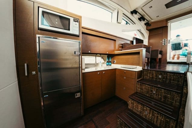 SAIL LA VIE 50ft Sea Ray Miami fully equipped galley with modern layout