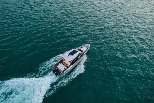 Luxury SAXDOR 320 GTO Model 2024 Miami high-performance luxury boat available for charter experiences