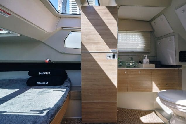 Luxury SAXDOR 320 GTO Model 2024 Miami modern washroom with premium fittings