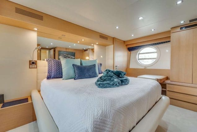 80FT Aicon THERAPY Miami master suite with private bathroom and luxury finishes