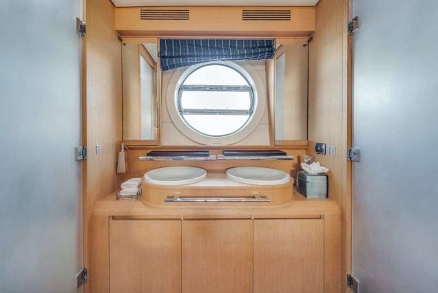 80FT Aicon THERAPY Miami luxury washroom with upscale fittings and elegant styling