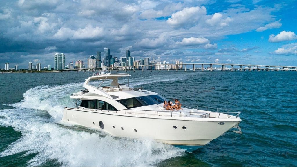 80FT Aicon THERAPY Miami luxury yacht available for charter