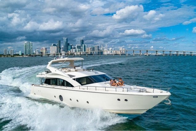 80FT Aicon THERAPY Miami luxury yacht available for charter