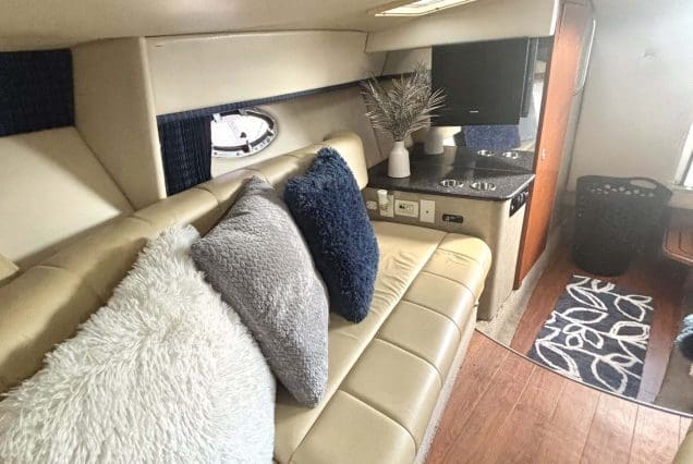 37ft Formula Miami modern indoor salon with comfortable seating and contemporary décor