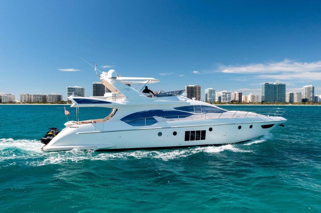 Luxury 70ft Azimut Miami luxury yacht available for exclusive charter experiences