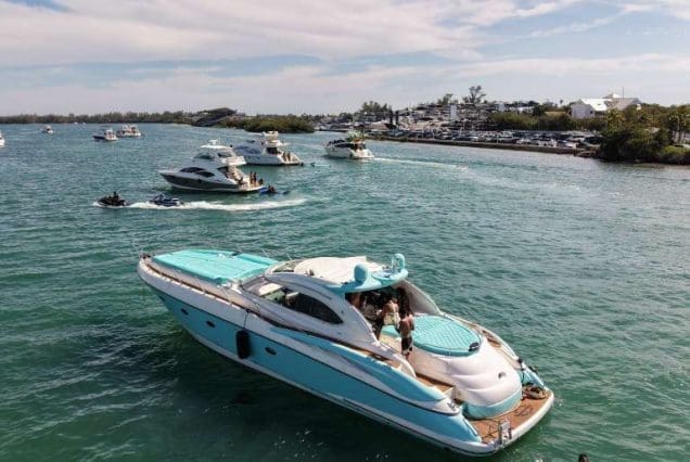 Luxury 60ft Tiffany Sunseeker Miami luxury yacht available for exclusive charter experiences