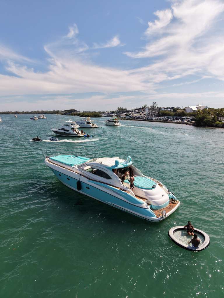 Luxury 60ft Tiffany Sunseeker Miami luxury yacht available for exclusive charter experiences