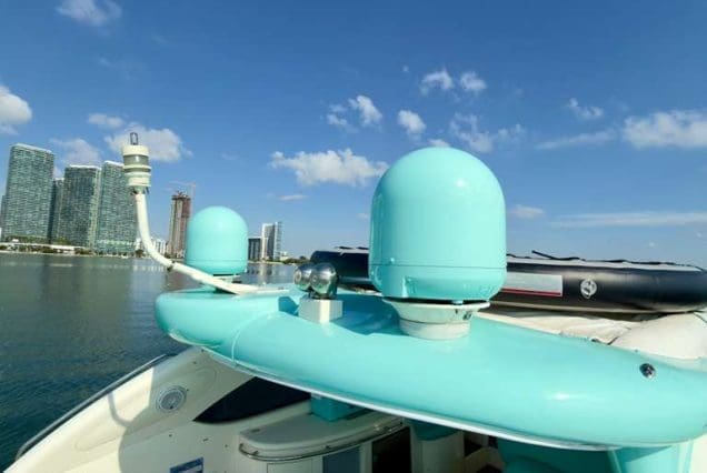Luxury 60ft Tiffany Sunseeker Miami elegant dining area perfect for private meals and special occasions