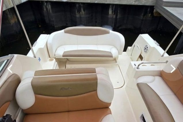 28FT PINK RINKER Miami spacious layout designed for comfort and leisure cruising