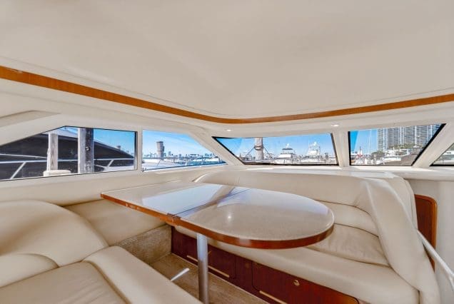 45ft Sea Ray SEA SEÑORA Miami welcoming lounge space ideal for entertainment and relaxation