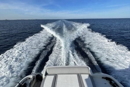 Azimut 62ft LIFE IS GREAT Miami swim platform with easy access to the water